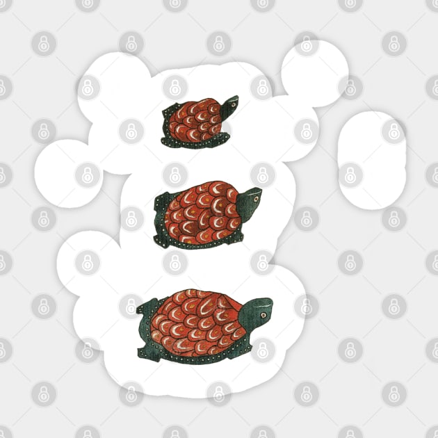 Three Turtles Sticker by koolbloom